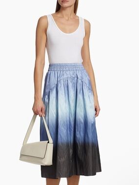 Vince Dip Dye Smocked Skirt NWOT